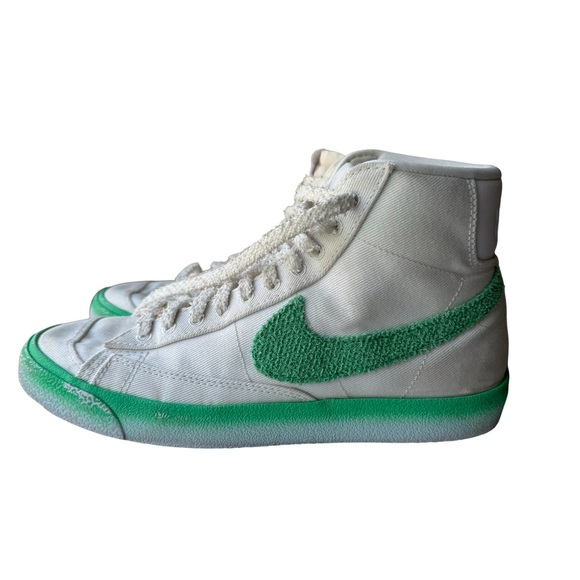 Nike Shoes - Nike Blazers Mid 77 Chenille Swoosh Green Fade